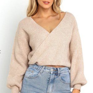 NWT Petal and Pup Lucy Knit Sweater Beige - XS/S